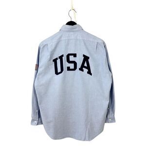 Vintage 1990’s Ralph Lauren Sport Men’s Blaire 100% Cotton USA Shirt Size L